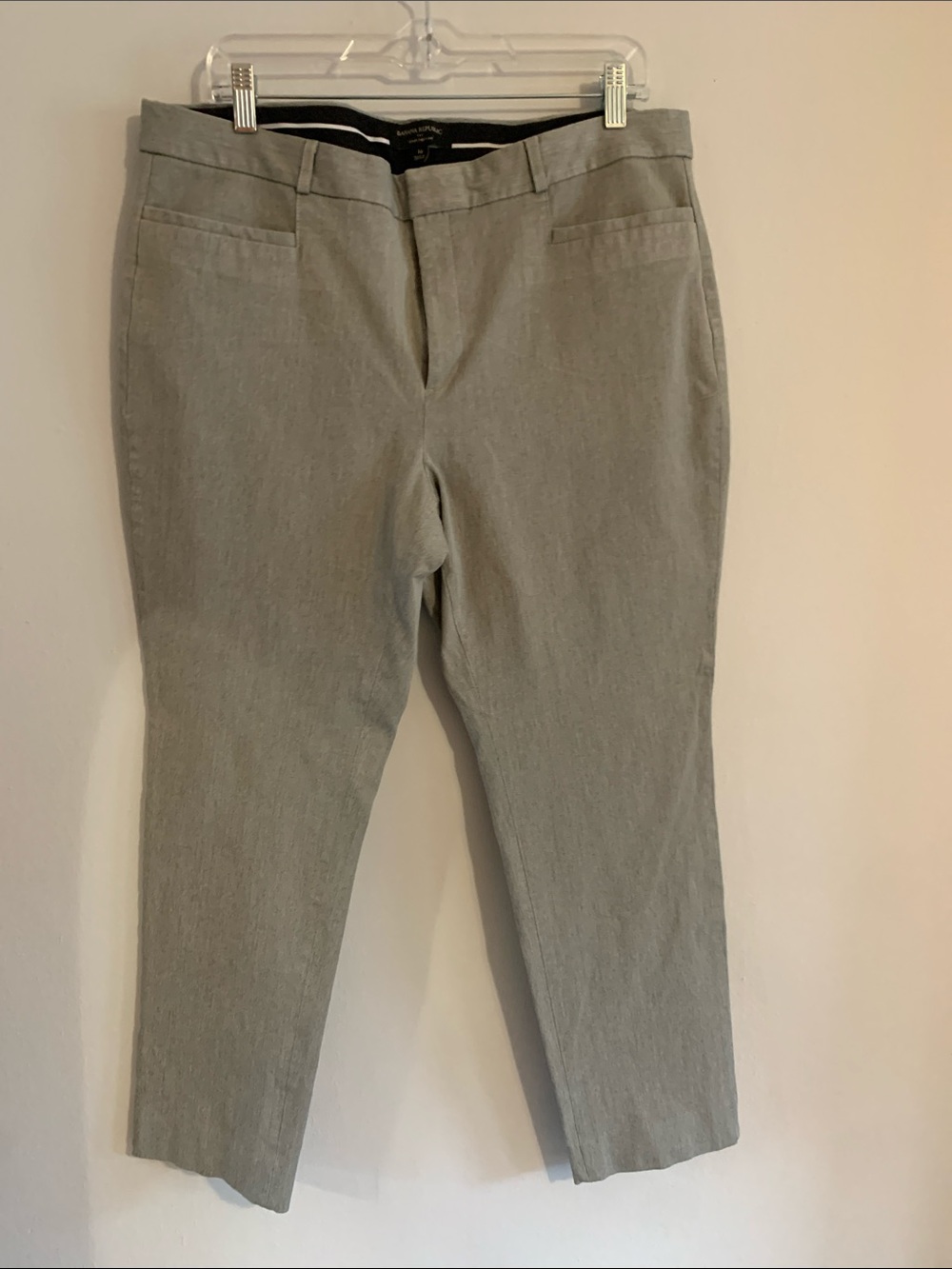 BANANA REPUBLIC Women's Light Gray Chinos